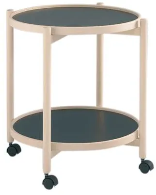 Thomsen Furniture James Servierwagen - Buche/Melamin - natürliche Buche - Ø50 cm