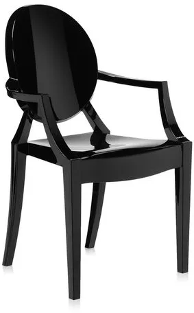 Kartell Lou Lou Ghost Esstischstuhl - Kinder - Schwarz