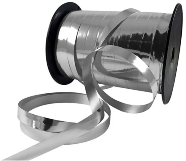 Geschenkband 10mmx250m Metallic Silber