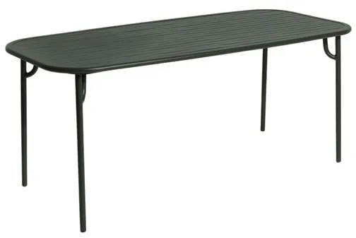 Petite Friture WEEK-END Rechteckiger Tisch Glasgrün