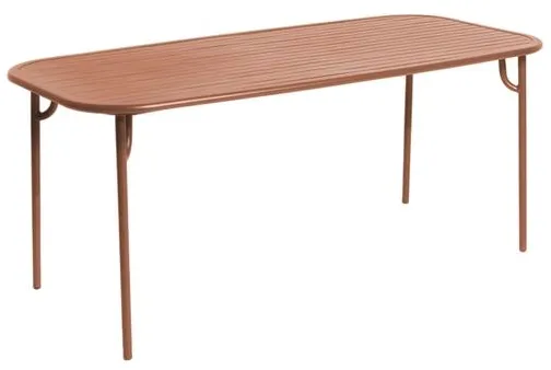 Petite Friture WEEK-END Rechteckiger Tisch Terrakotta
