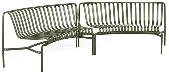 HAY Palissade Park Dining Bank In/In Starter Set 2 Stk. Olivgrün