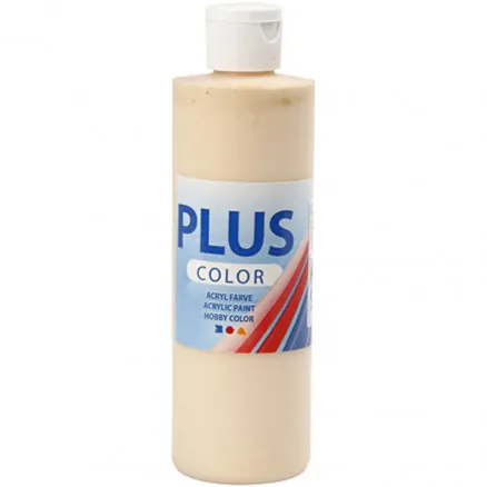 Plus Color Bastelfarbe, helles Puder, 250 ml/ 1 Fl.