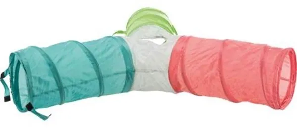 Trixie Spieltunnel 4 Ausgänge erweiterbar Zwergkaninchen 3 × ø 18 × 47 cm - Sortiert