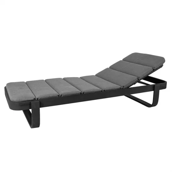 Cane-Line Cut Sonnenliege mit Auflage - Lavagrau