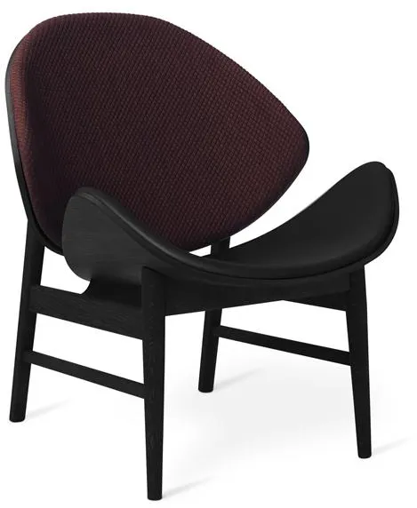 Warm Nordic The Orange Sessel mit Sitz- und Rückenpolsterung Mosaic 682/Schwarzeiche