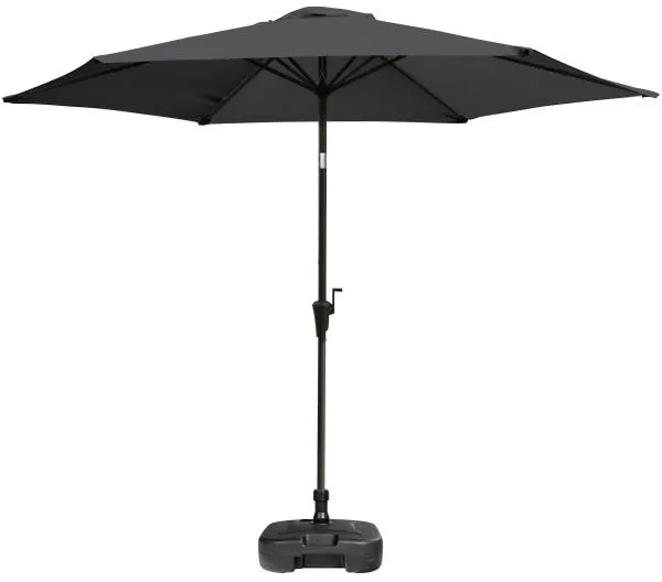 Dunkelgrauer Kipp-Sonnenschirm 3m 3m