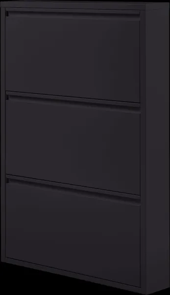 Collection Sabine, Schuhregal, schwarz, H103x16x66 cm, Metall