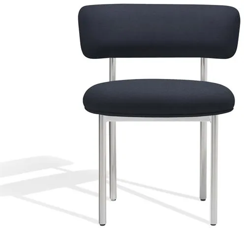 Møbel Copenhagen Font Esszimmerstuhl Vidar 0786/Poliertes Stahlgestell