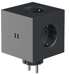 Avolt Square 2 Steckdosenleiste Stockholm Schwarz